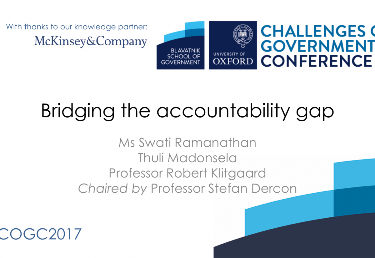 Bridging the accountability gap 