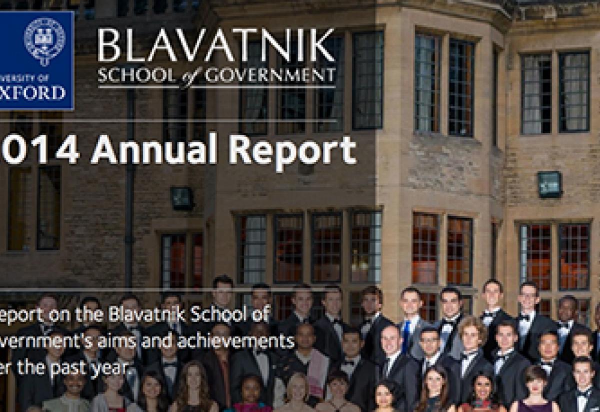 Blavatnik School of Government annual report