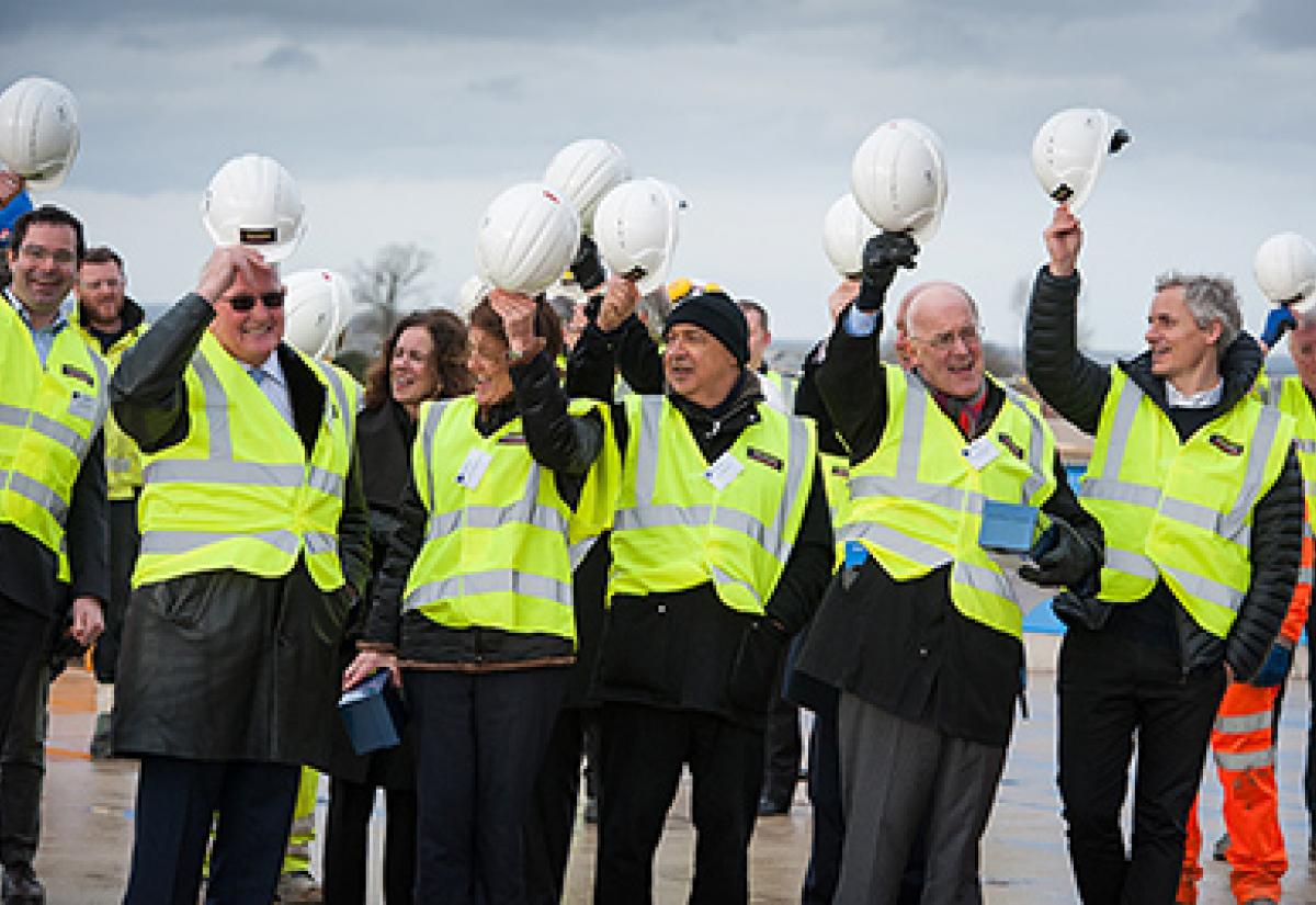 Our new building reaches full height