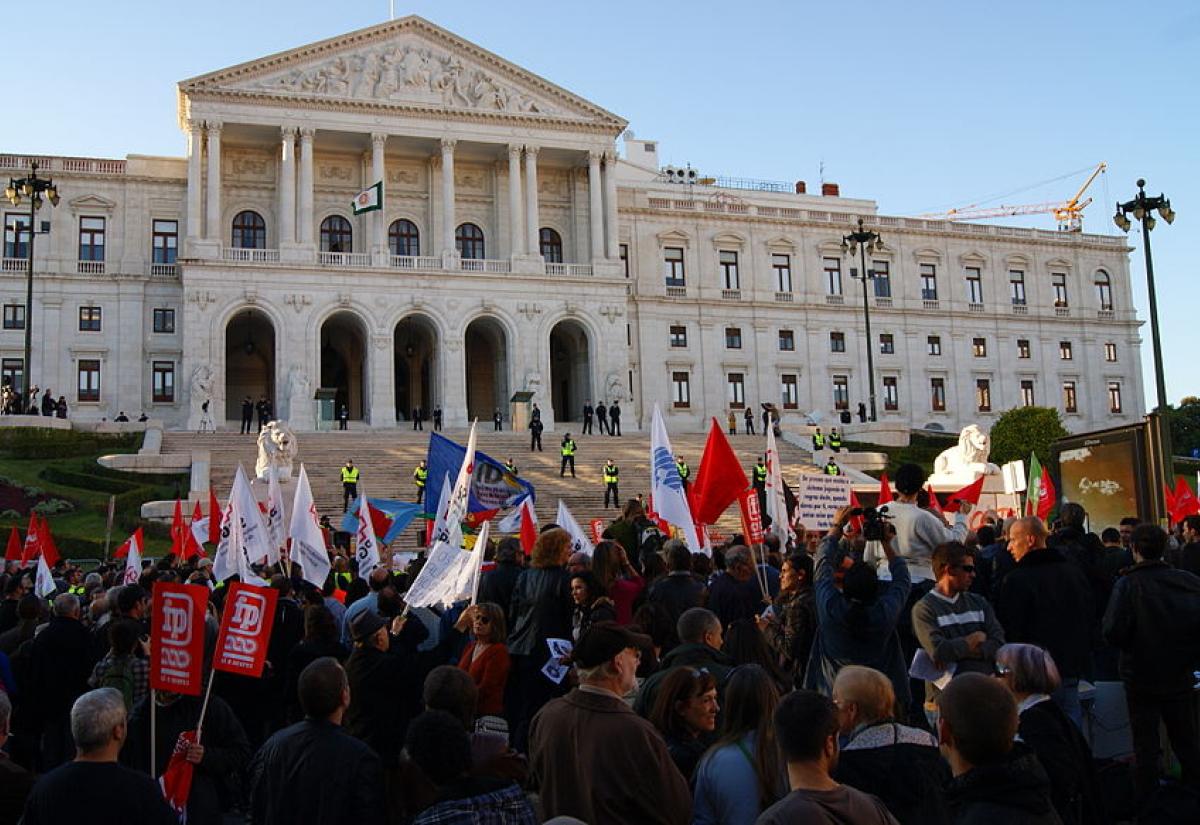 Austerity Protest in Lisbon, Portugal, November 2011. Image credit: E10ddie