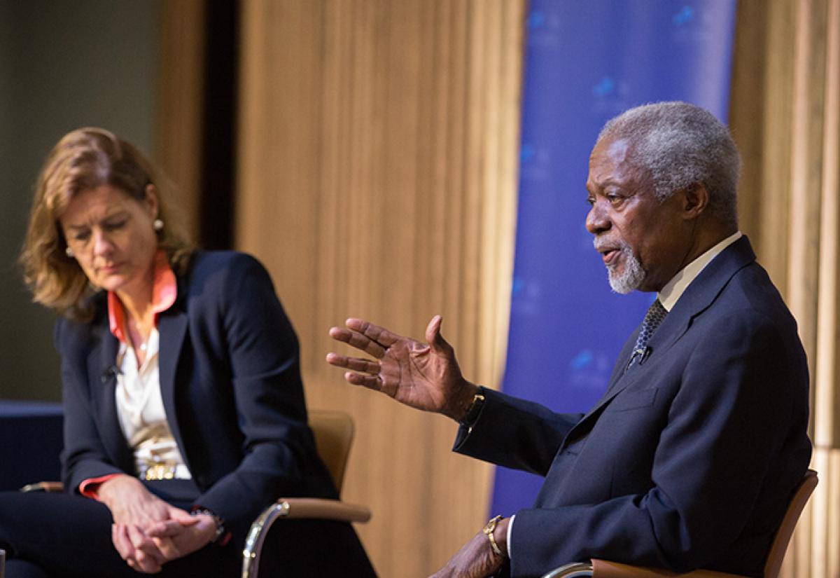 Kofi Annan and Ngaire Woods 