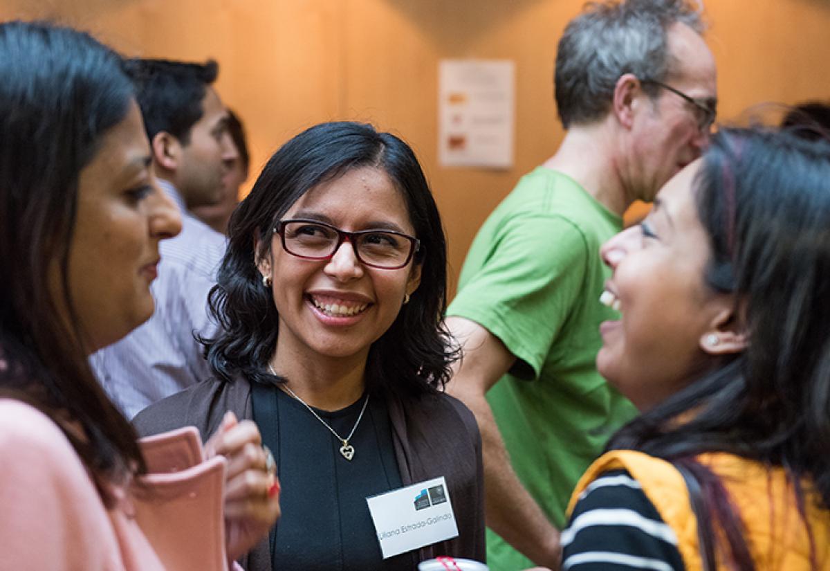 Students at the 2015 welcome event