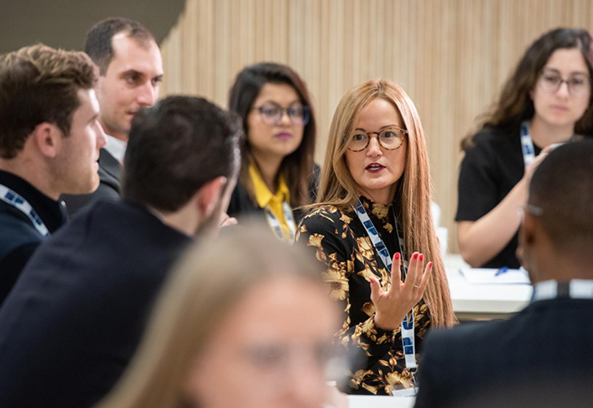 Blavatnik School students and alumni in a discussion at the Challenges of Government Conference 2019