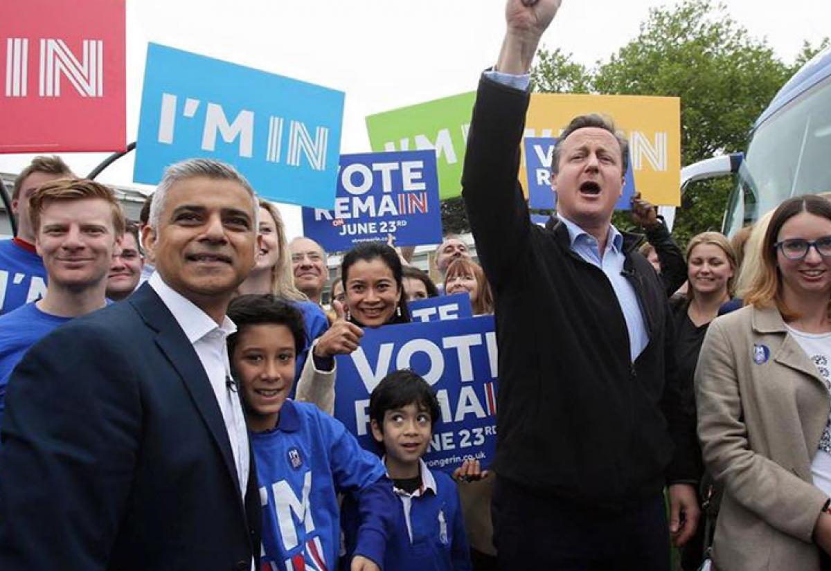 Sadiq Khan and David Cameron