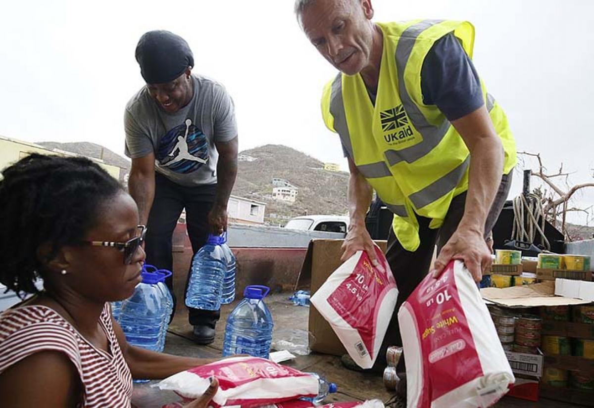 Food supplied by UK Aid in 2017