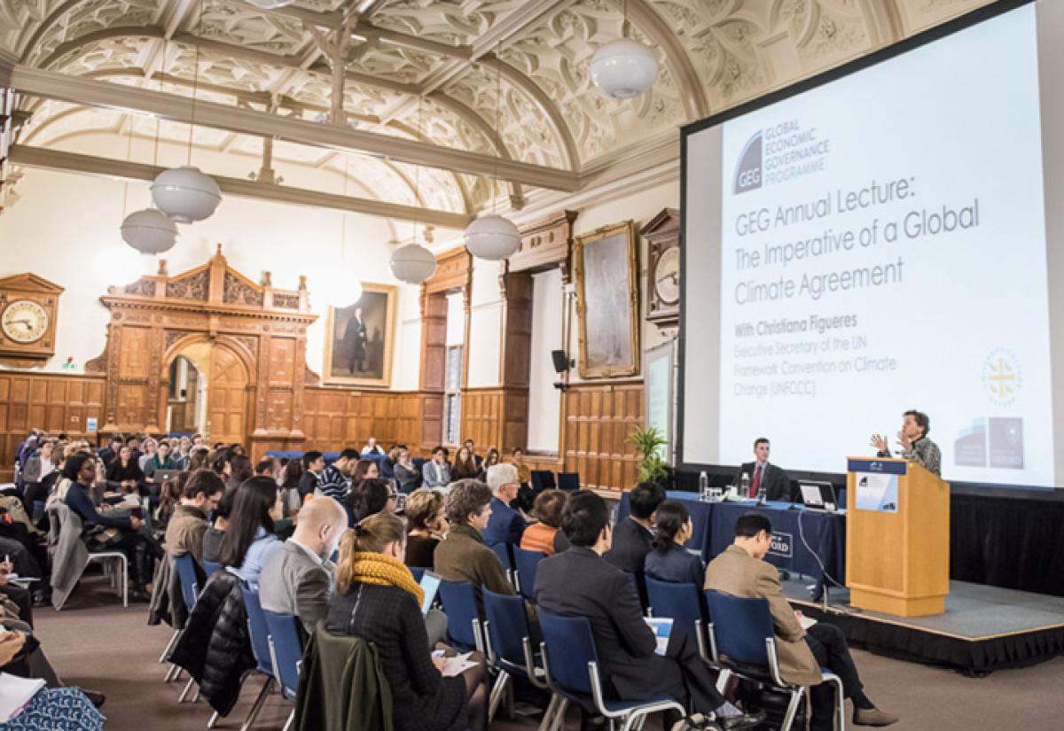 Christiana Figueres at GEG Annual Lecture. 