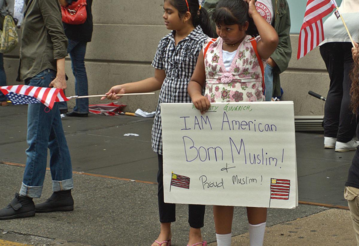Muslim children in New York City