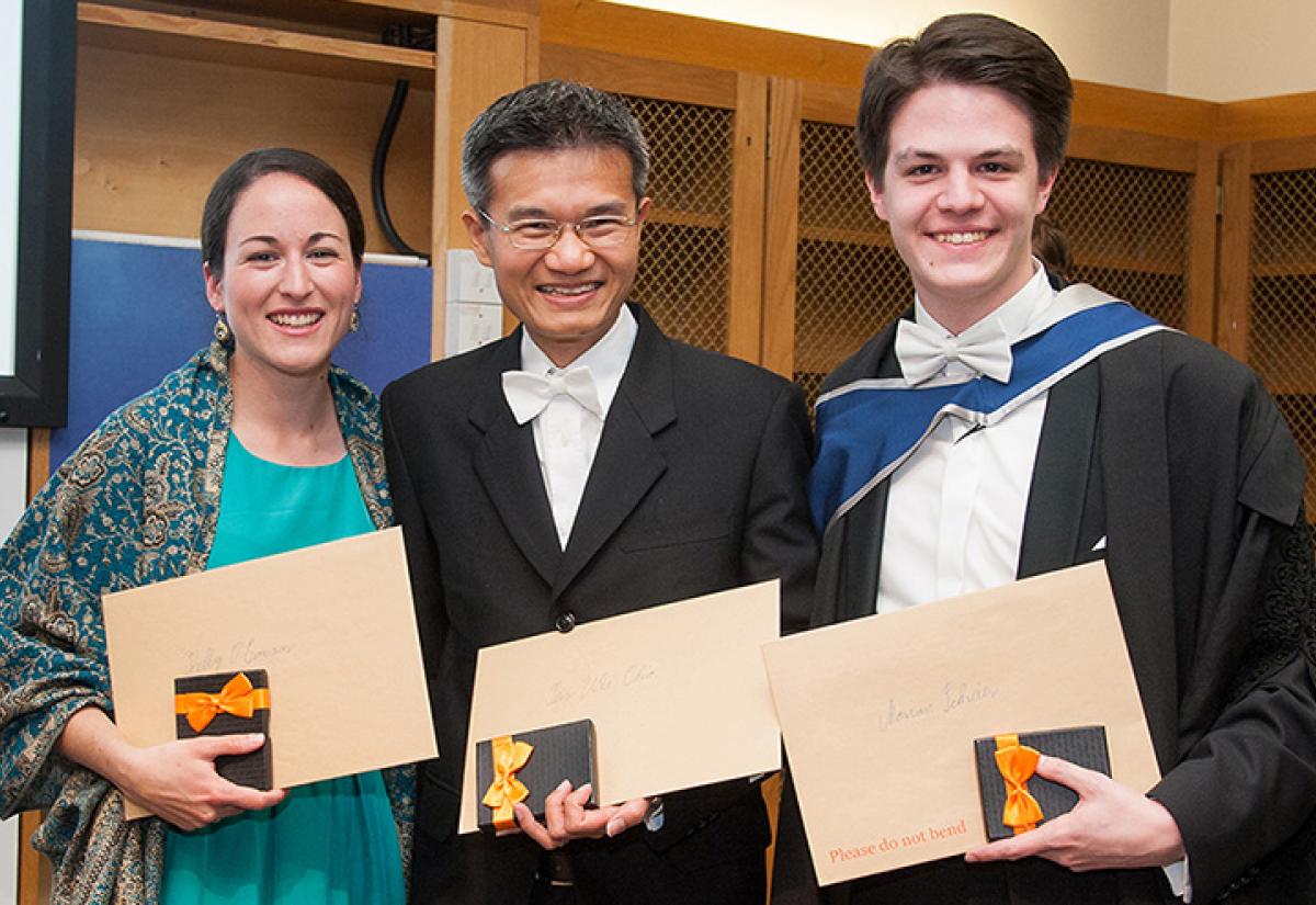 Marian Schreier at graduation ceremony