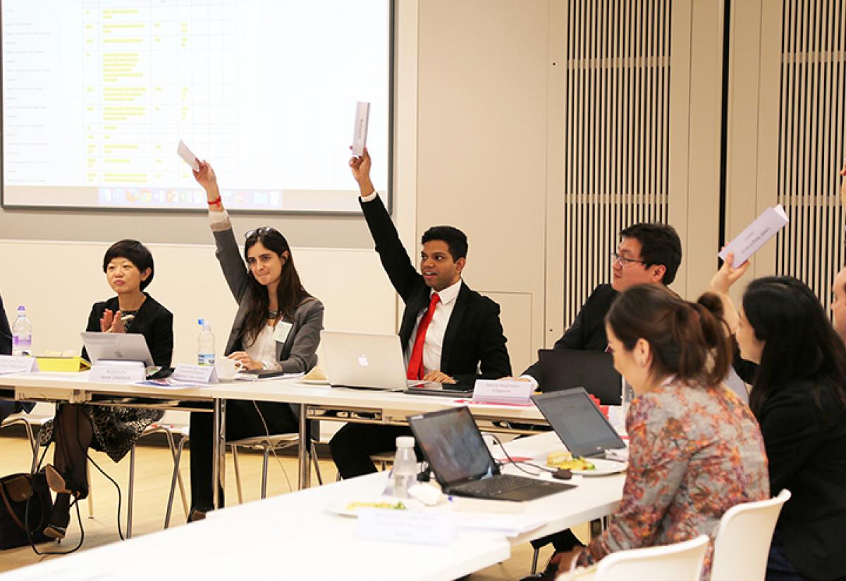 MPP students during the policy simulation