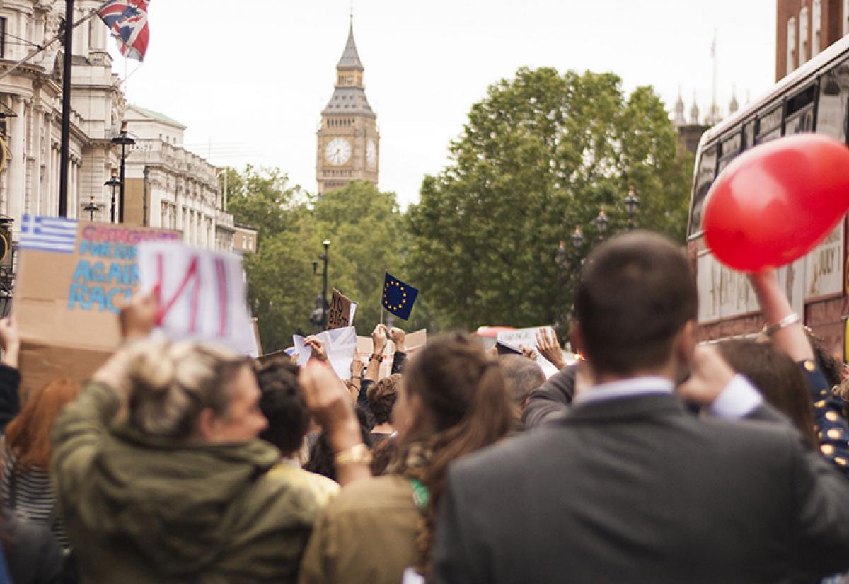 Pro EU march after Brexit