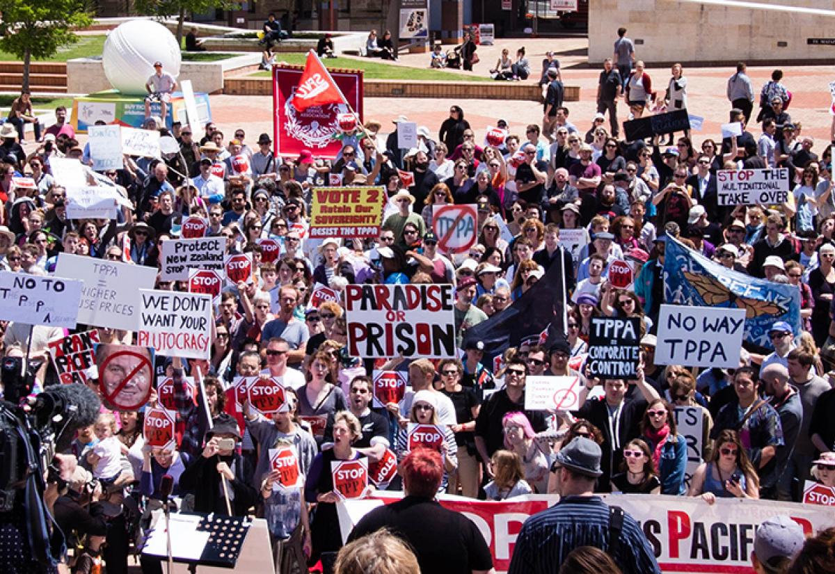 Protests against TPP