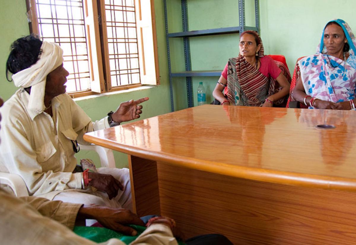 Women participating in local governance