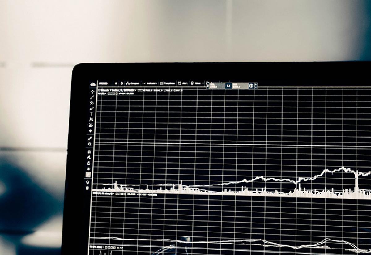 Screen with data