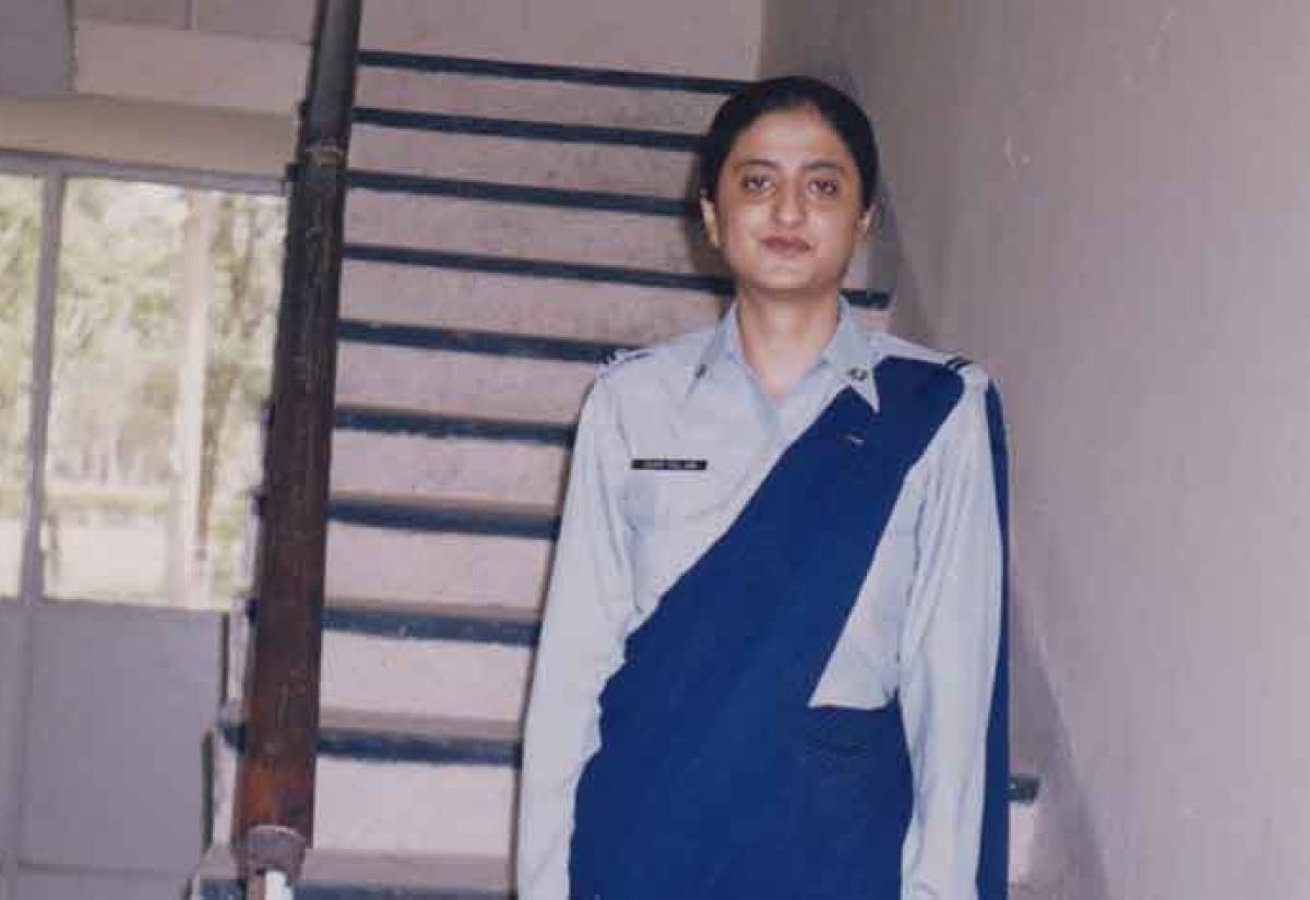 Quratulain Fatima in her Pakistan Air Force uniform