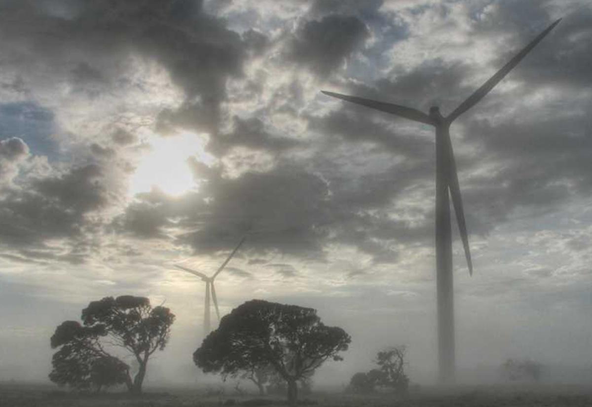 Australian wind farm, picture by David Clarke on Flickr