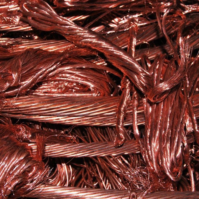 Photograph of copper wires