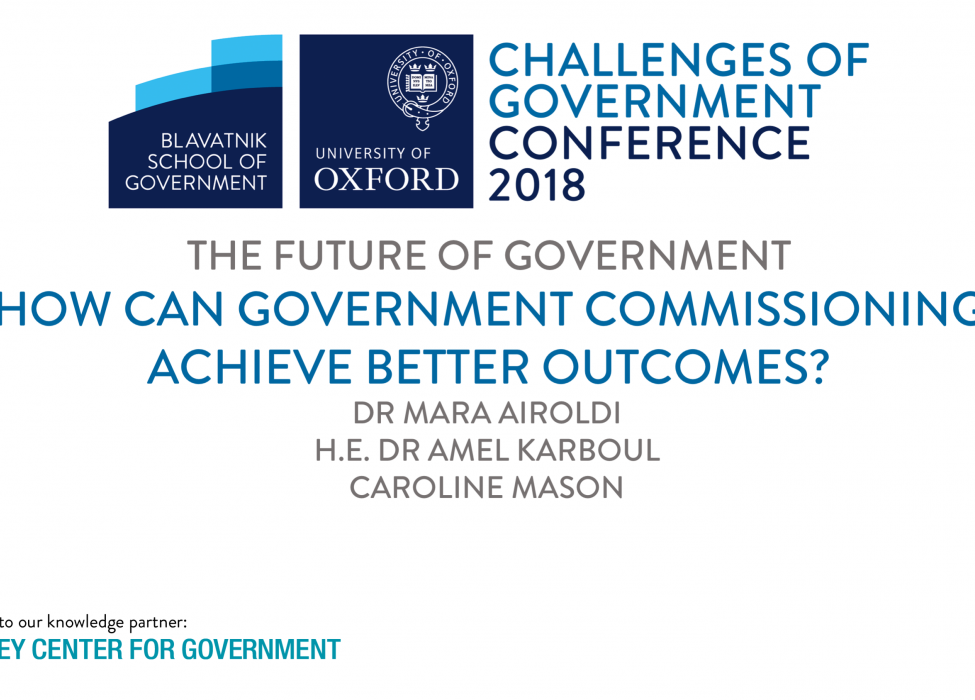 How can government commissioning achieve better outcomes?