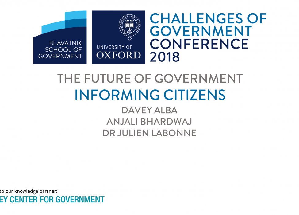 Informing citizens