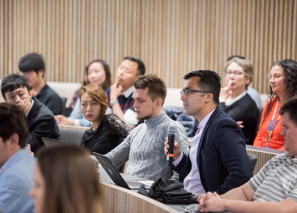 MPP students during a talk at the Blavatnik School