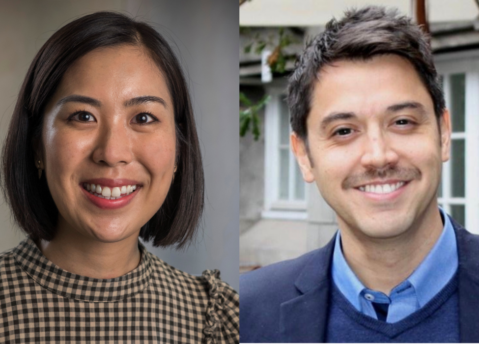Jade Wong (left) and Javier Fuenzalida (right), the new Postdoctoral Research Fellows in Public Policy.