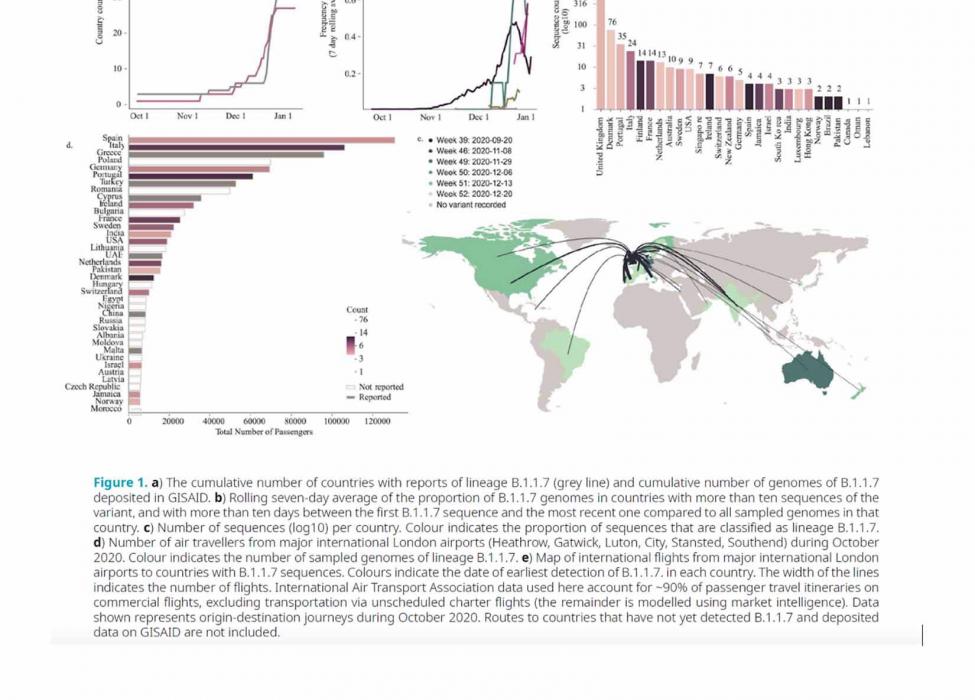 Áine O'Tool et al. Tracking the international spread of SARS-CoV-2 lineages, Wellcome Open Research