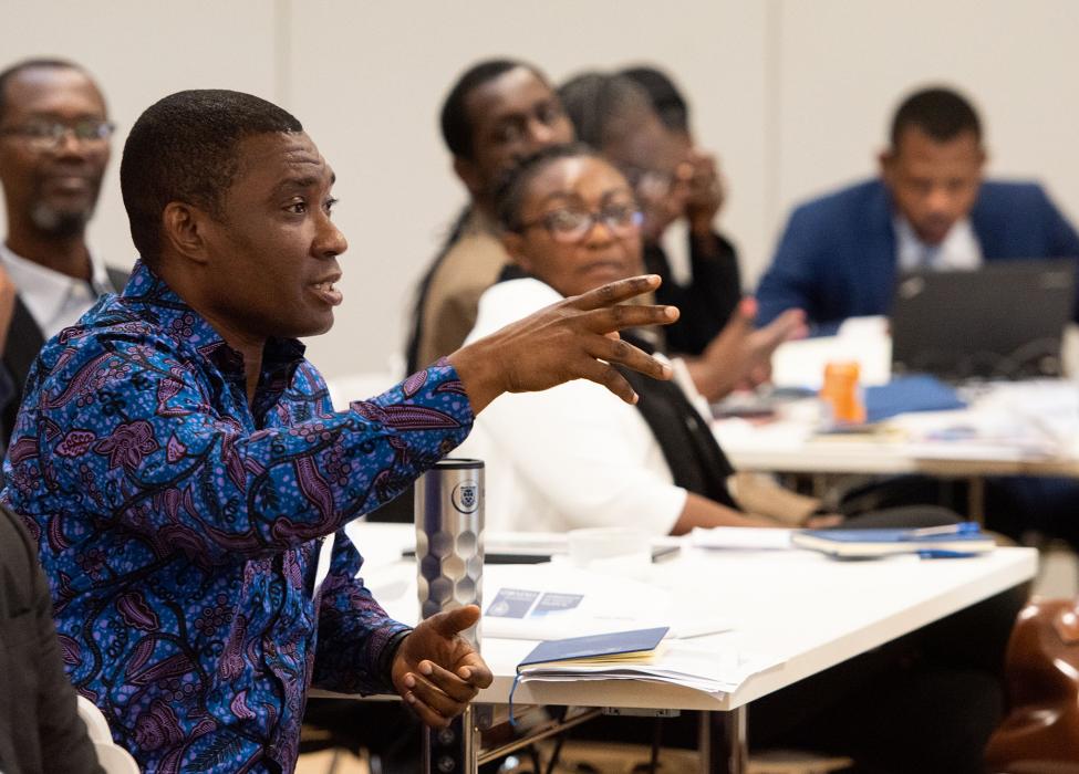 Participants on a course